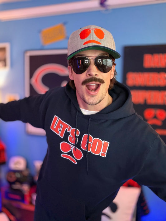 Swerski Let's Go! Navy Unisex Hoodie