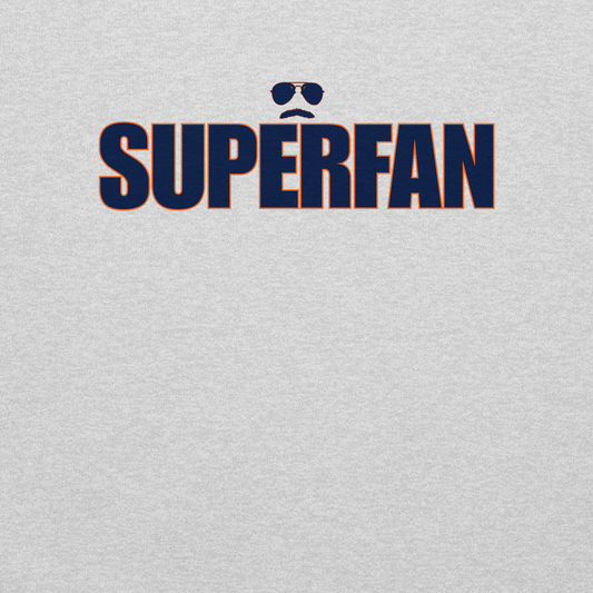 Swerski Superfan Unisex Sweatshirt - Grey with Navy/Orange