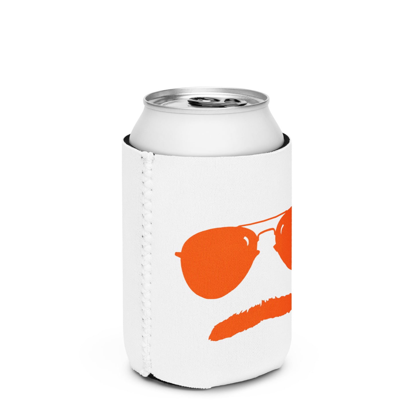 Swerski Stache and Shades Logo Can cooler - Orange