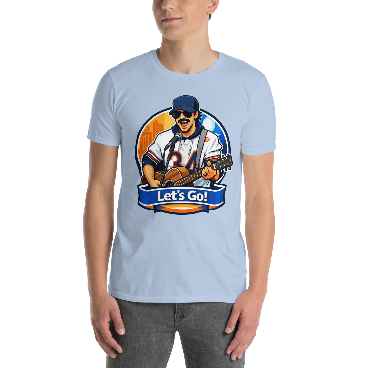Dave Swerski Let's Go! Short-Sleeve Unisex T-Shirt - Light Blue
