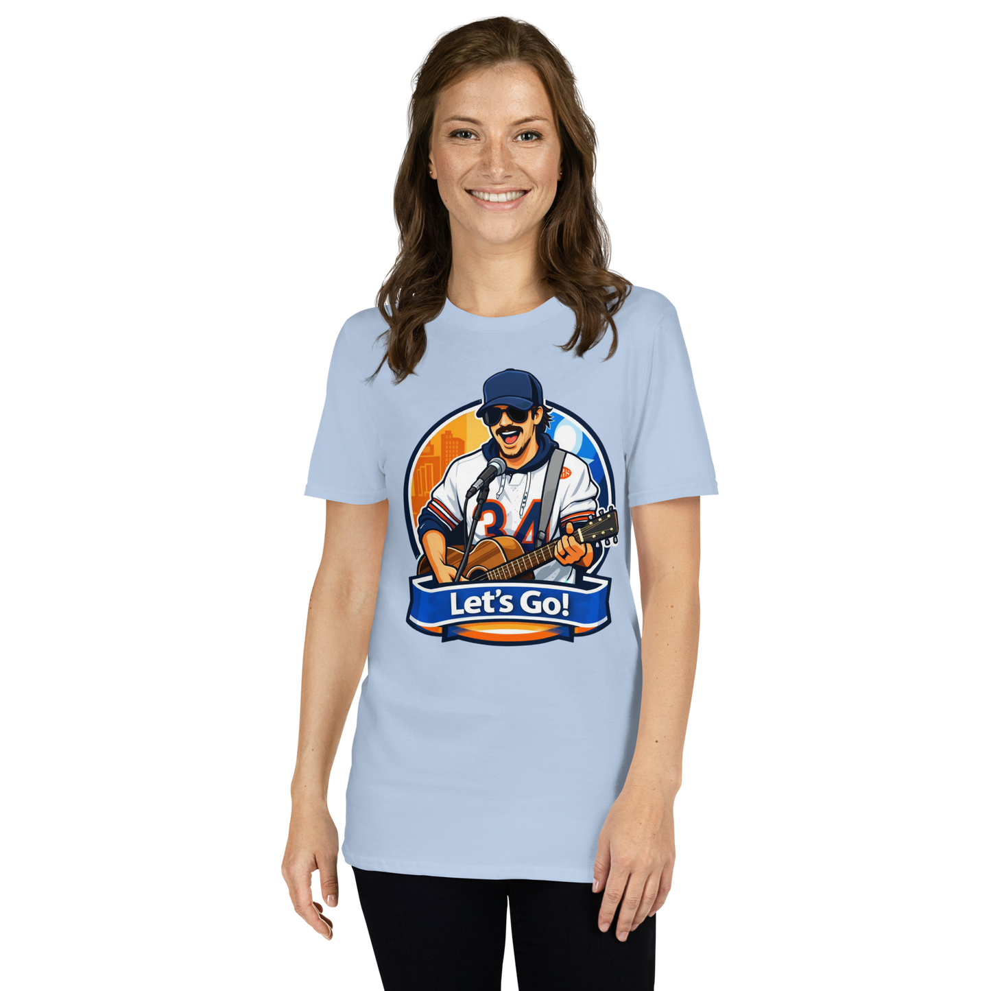 Dave Swerski Let's Go! Short-Sleeve Unisex T-Shirt - Light Blue