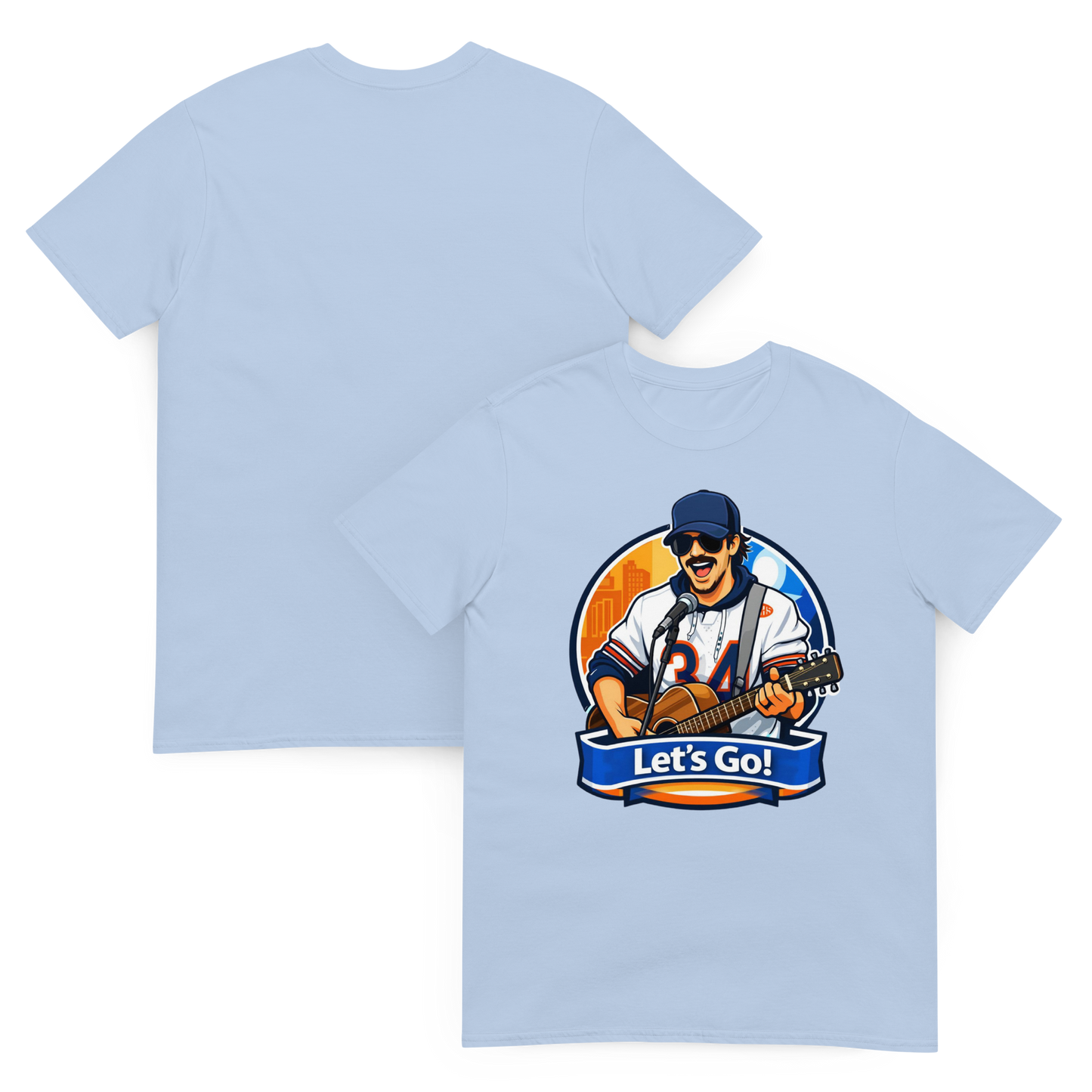 Dave Swerski Let's Go! Short-Sleeve Unisex T-Shirt - Light Blue