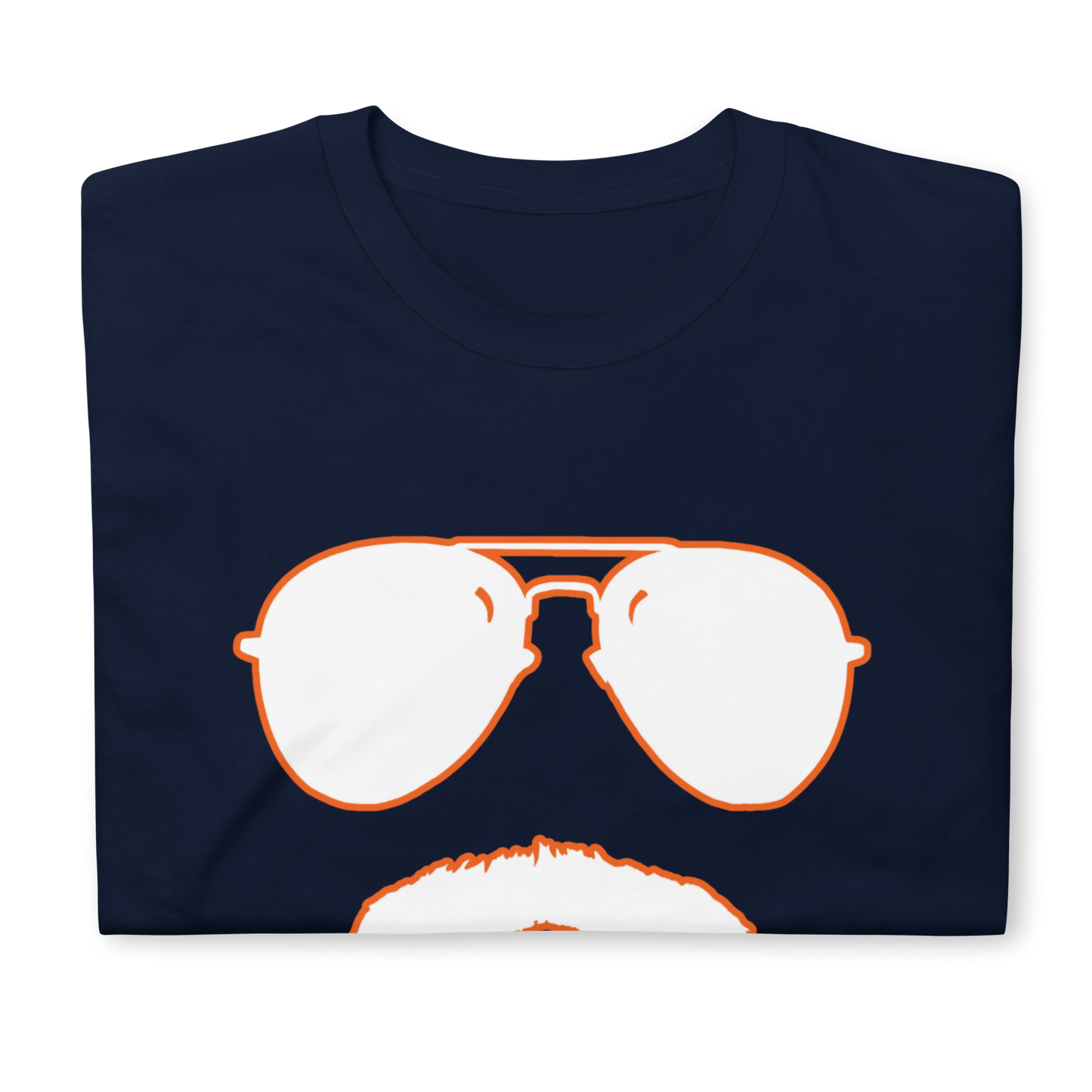 Swerski 34 Short-Sleeve Unisex T-Shirt - Navy with White/Orange