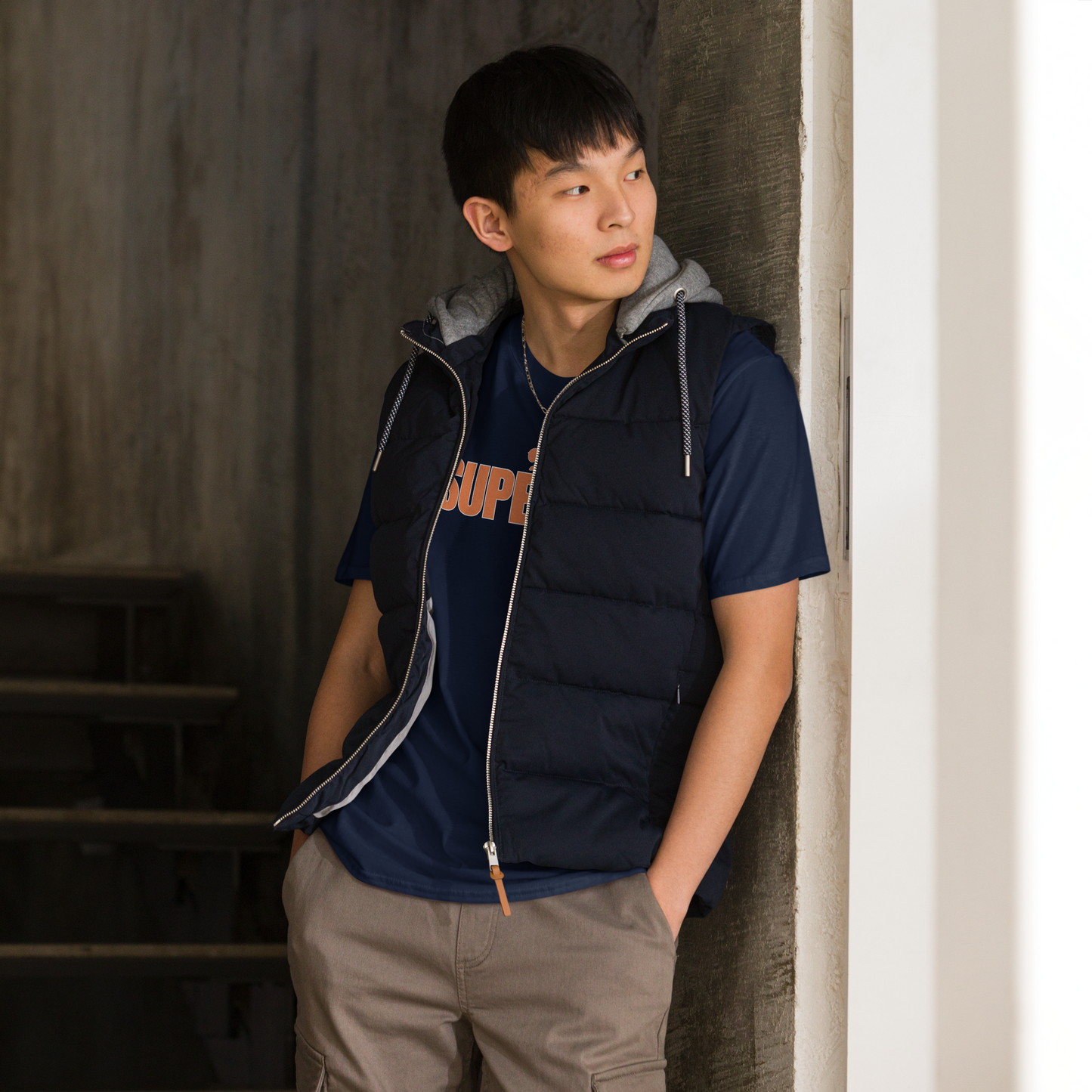 Swerski Superfan Short-Sleeve Unisex T-Shirt - Navy with Orange/White