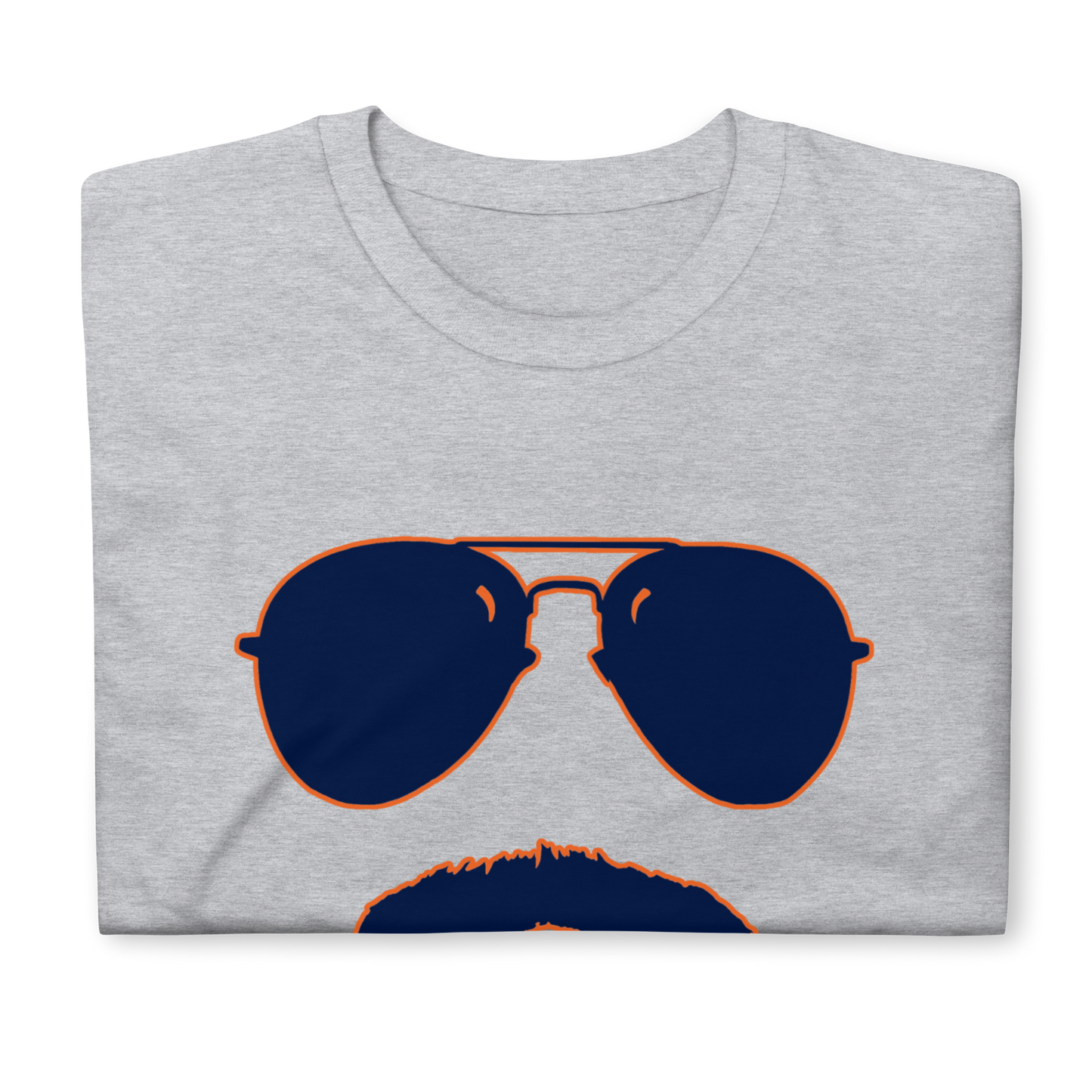Swerski 34 Short-Sleeve Unisex T-Shirt - Grey with Navy/Orange