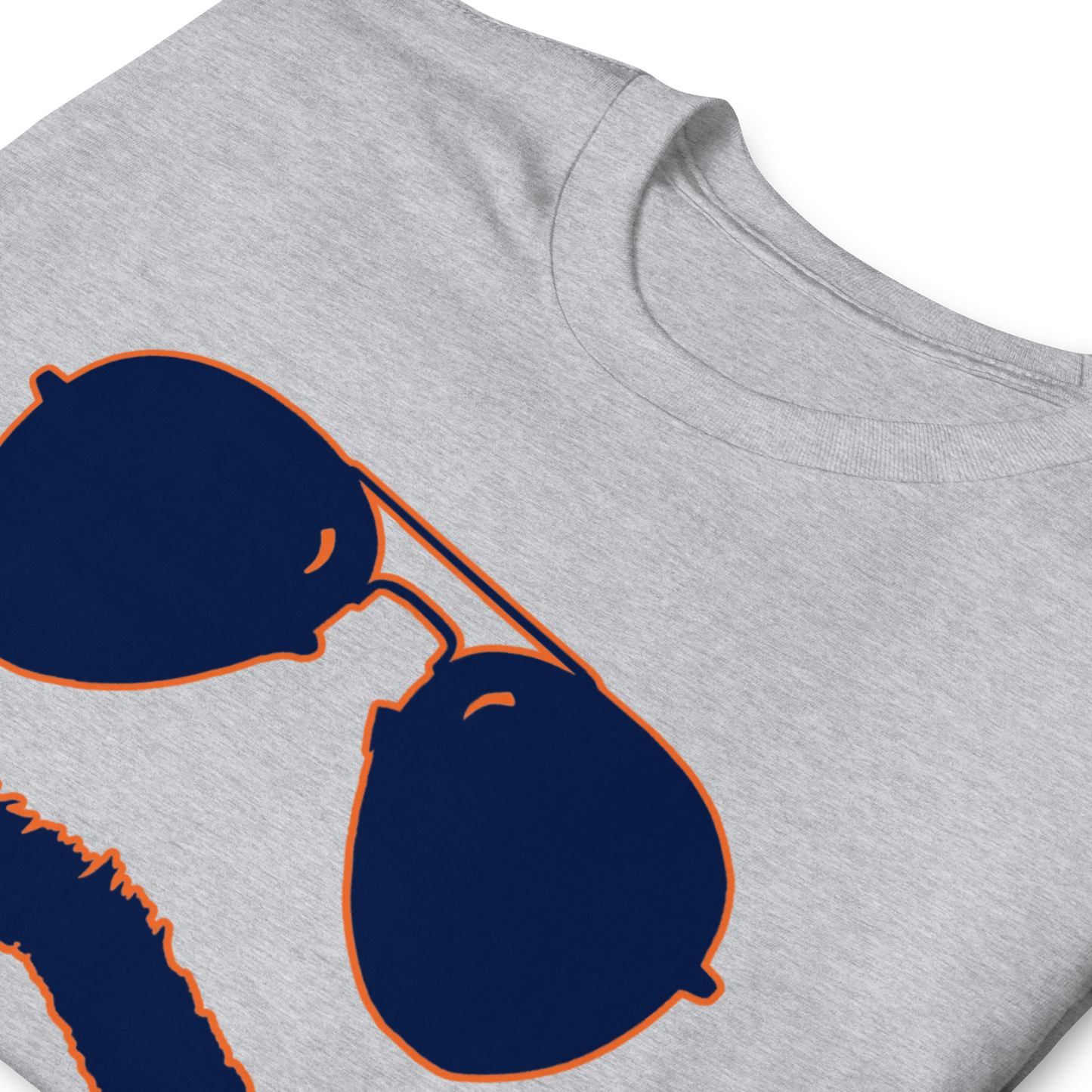 Swerski 34 Short-Sleeve Unisex T-Shirt - Grey with Navy/Orange