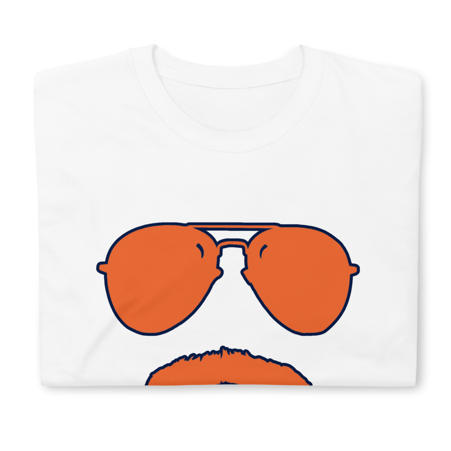 Swerski 34 Short-Sleeve Unisex T-Shirt - White with Orange/Navy