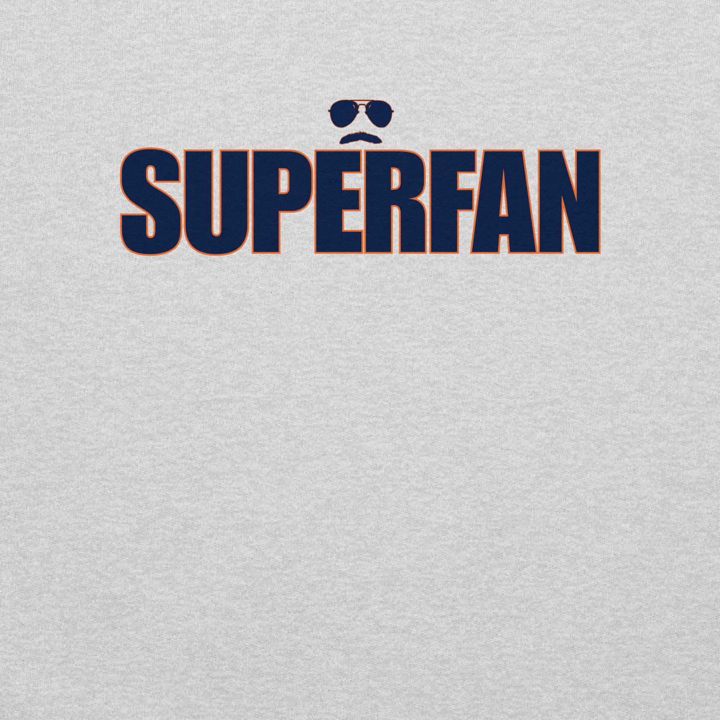 Swerski Superfan Unisex Sweatshirt - Grey with Navy/Orange