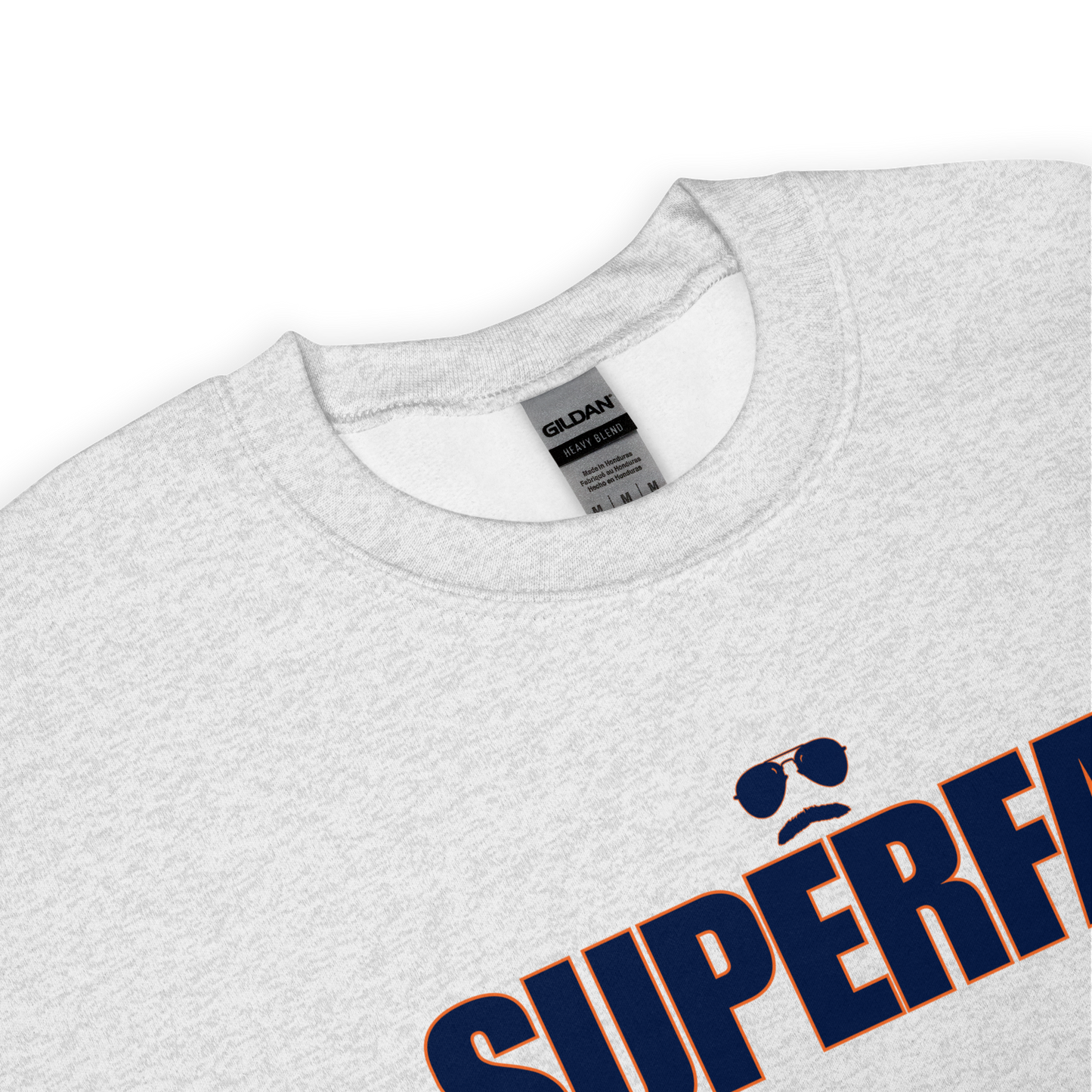 Swerski Superfan Unisex Sweatshirt - Grey with Navy/Orange