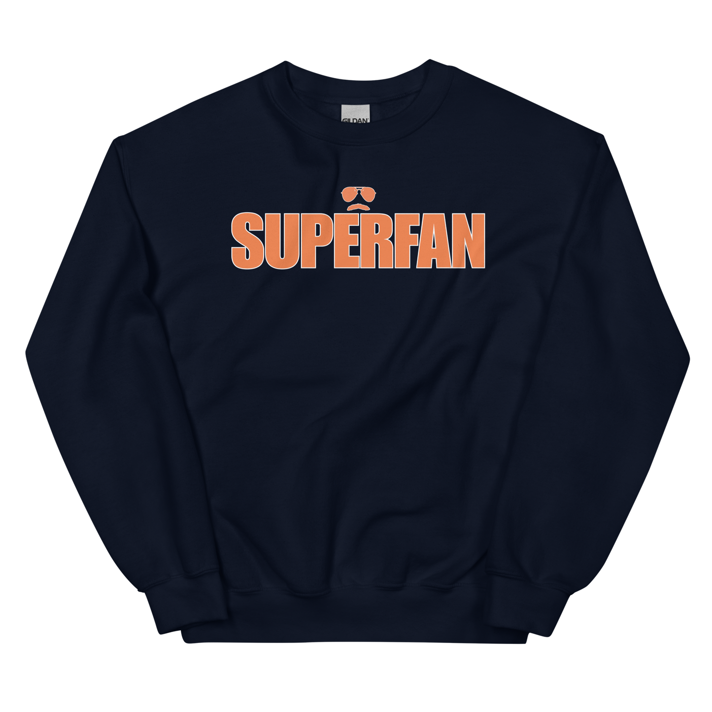 Swerski Superfan Unisex Sweatshirt - Navy with Orange/White