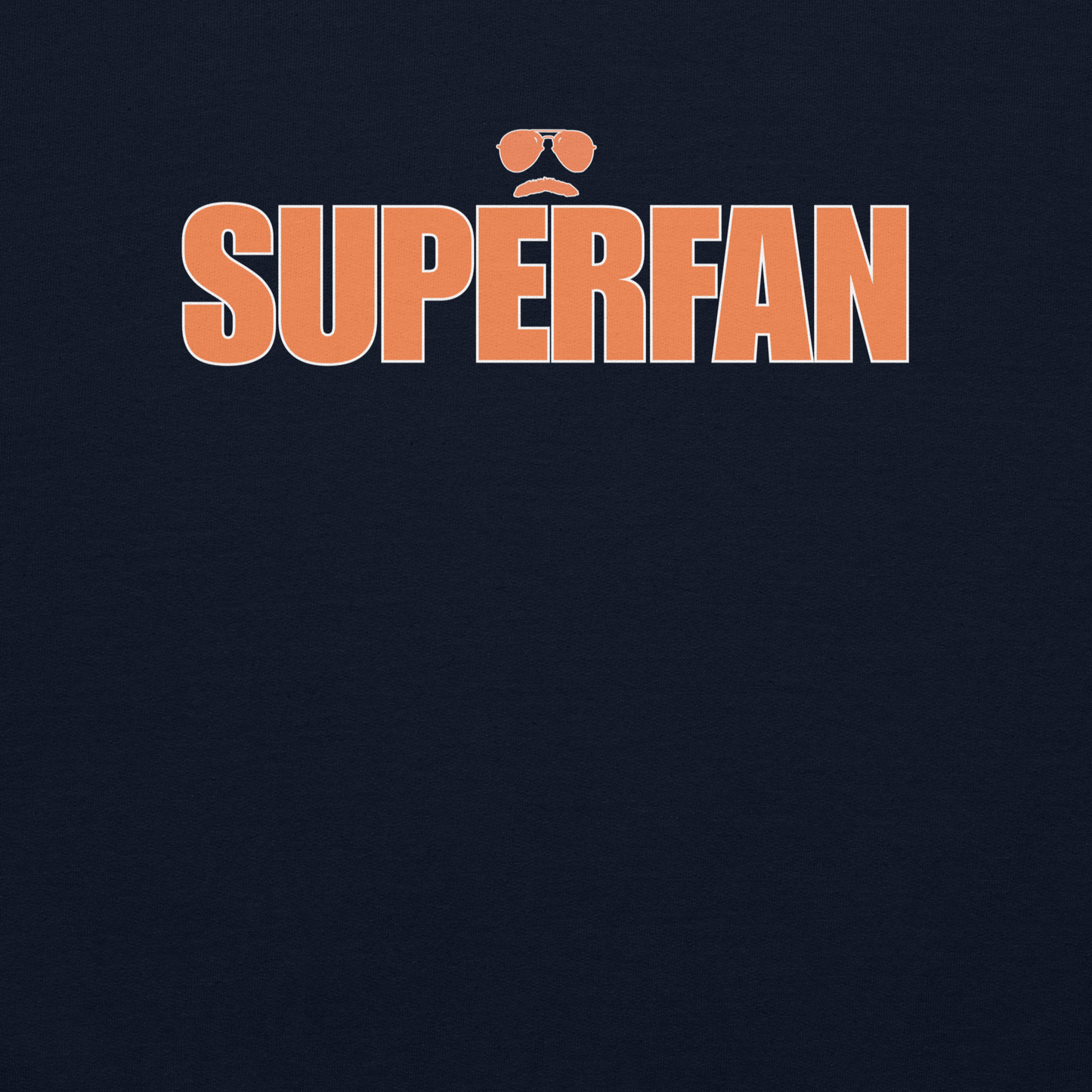 Swerski Superfan Unisex Sweatshirt - Navy with Orange/White