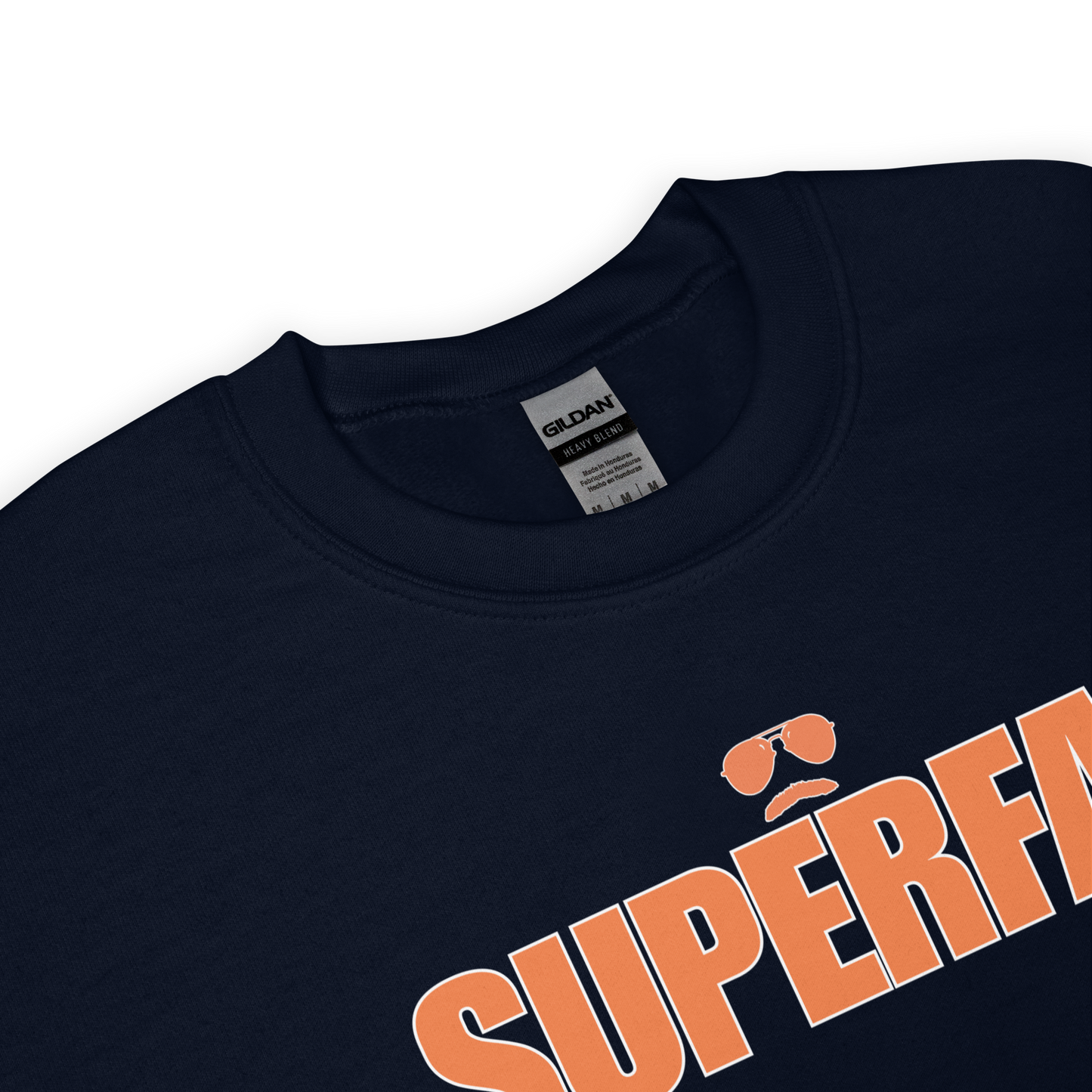 Swerski Superfan Unisex Sweatshirt - Navy with Orange/White