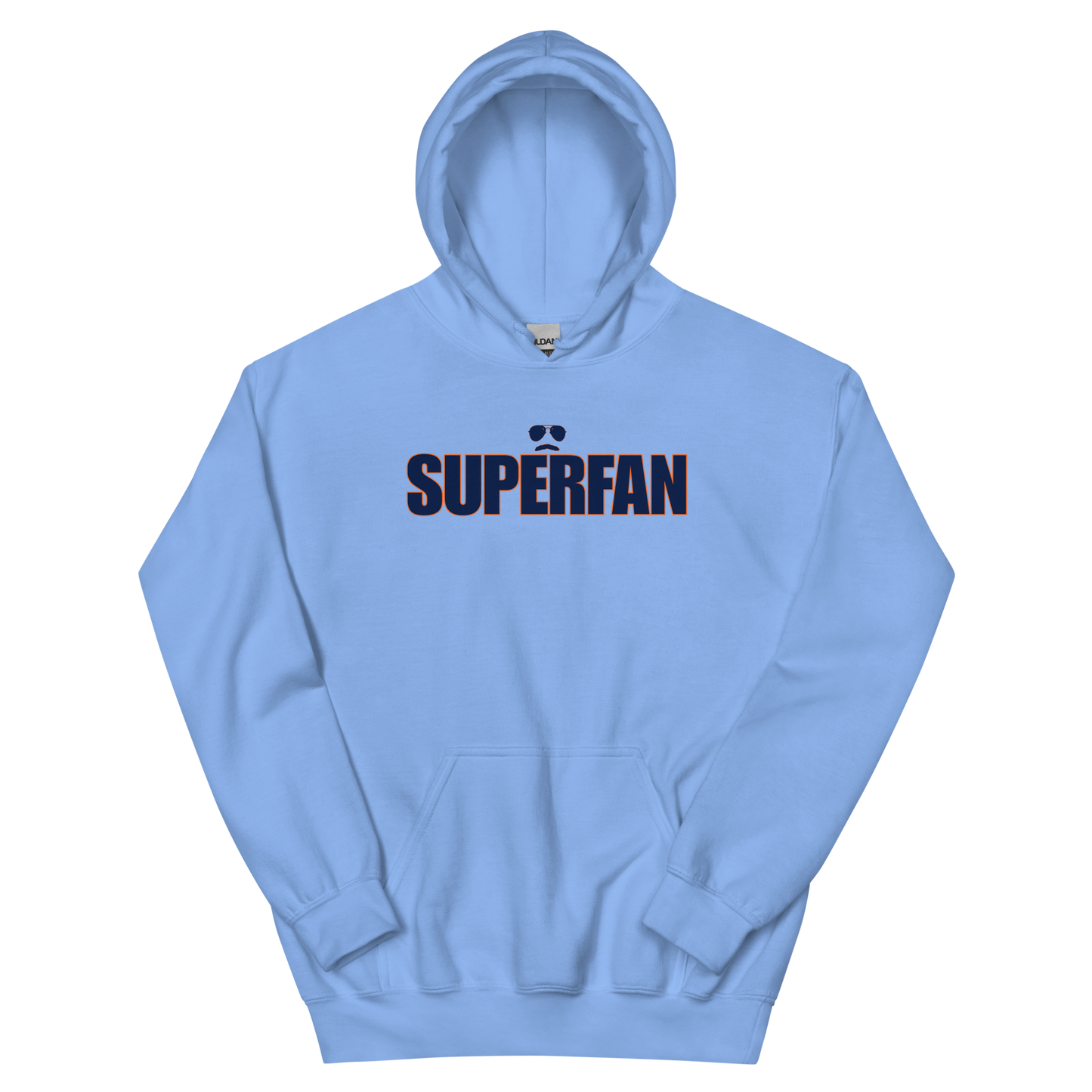 Swerski Superfan Unisex Hoodie - Blue with Navy/Orange