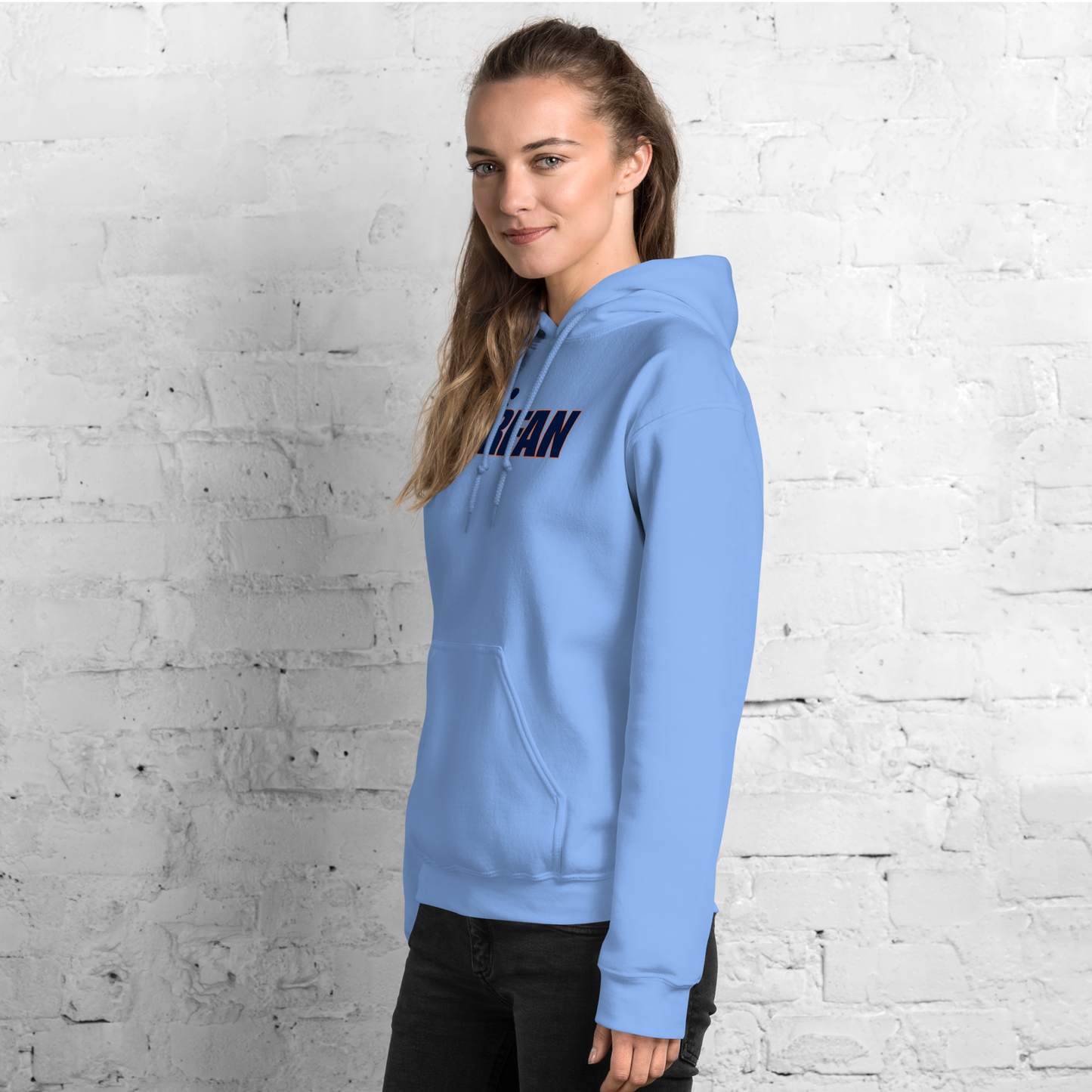 Swerski Superfan Unisex Hoodie - Blue with Navy/Orange