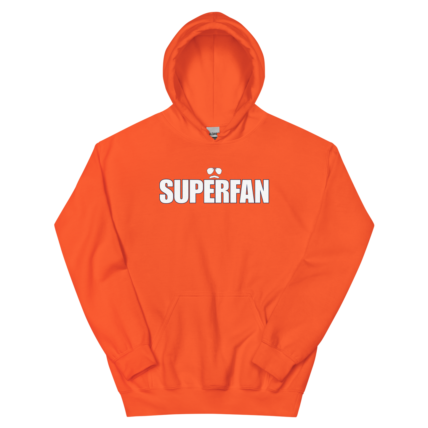 Swerski Superfan Unisex Hoodie - Orange with White/Navy